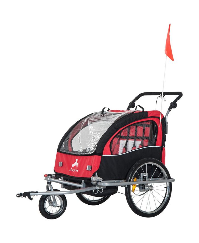 Aosom Elite Child/ Pet ThreeWheel Bicycle Cargo Trailer Red Macy's