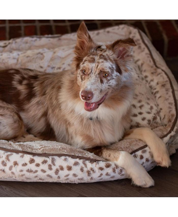 BuddyRest Lynx Lounger Vegan Fur Plush ExtraLarge Dog Bed Macy's