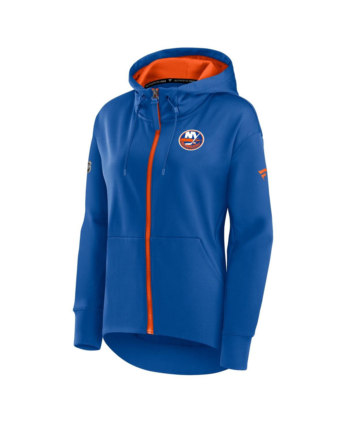 Fanatics Branded Royal New York Islanders Authentic Pro Rink Full-zip Hoodie In Royal