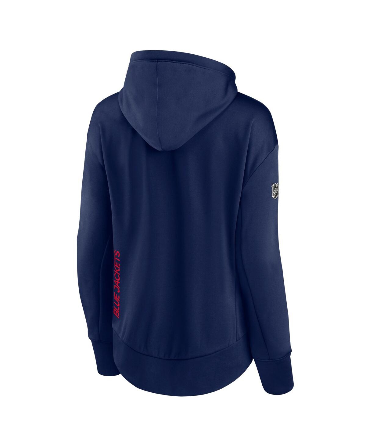 Fanatics Branded Navy Columbus Blue Jackets Authentic Pro Rink Full-zip Hoodie In Navy