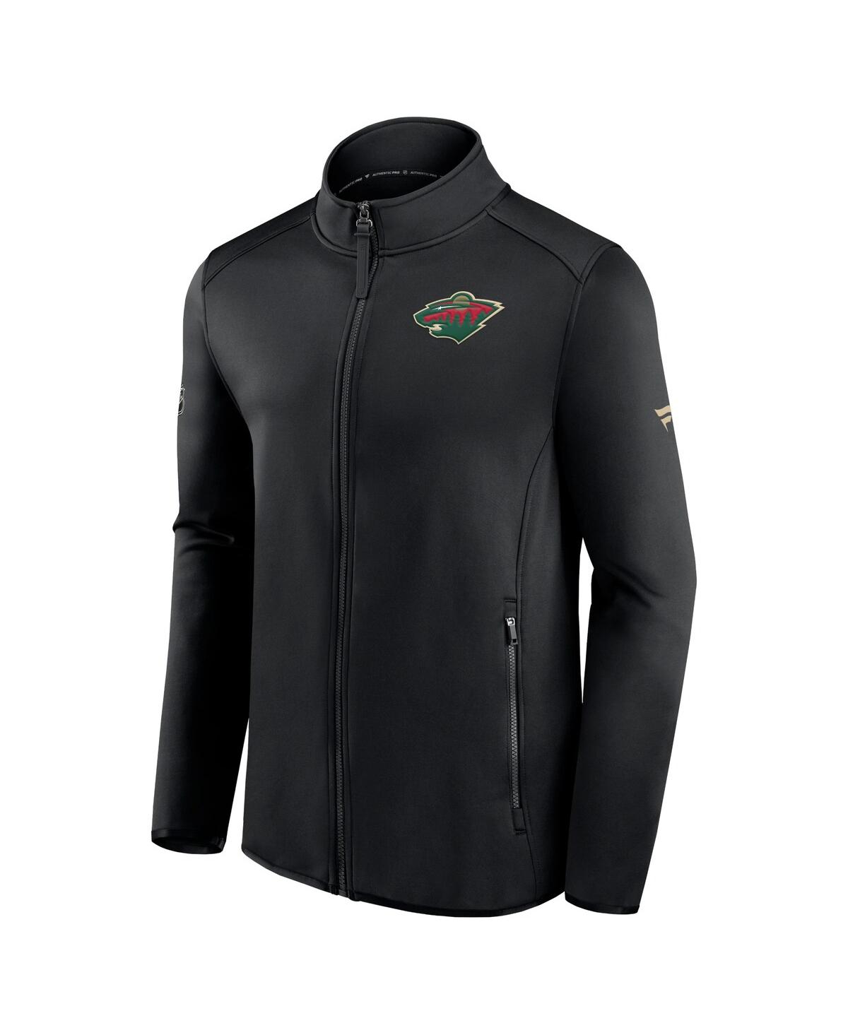 Men's FanaticsMinnesota Wild Authentic Pro Rink Fleece Full-zip Jacket - Black