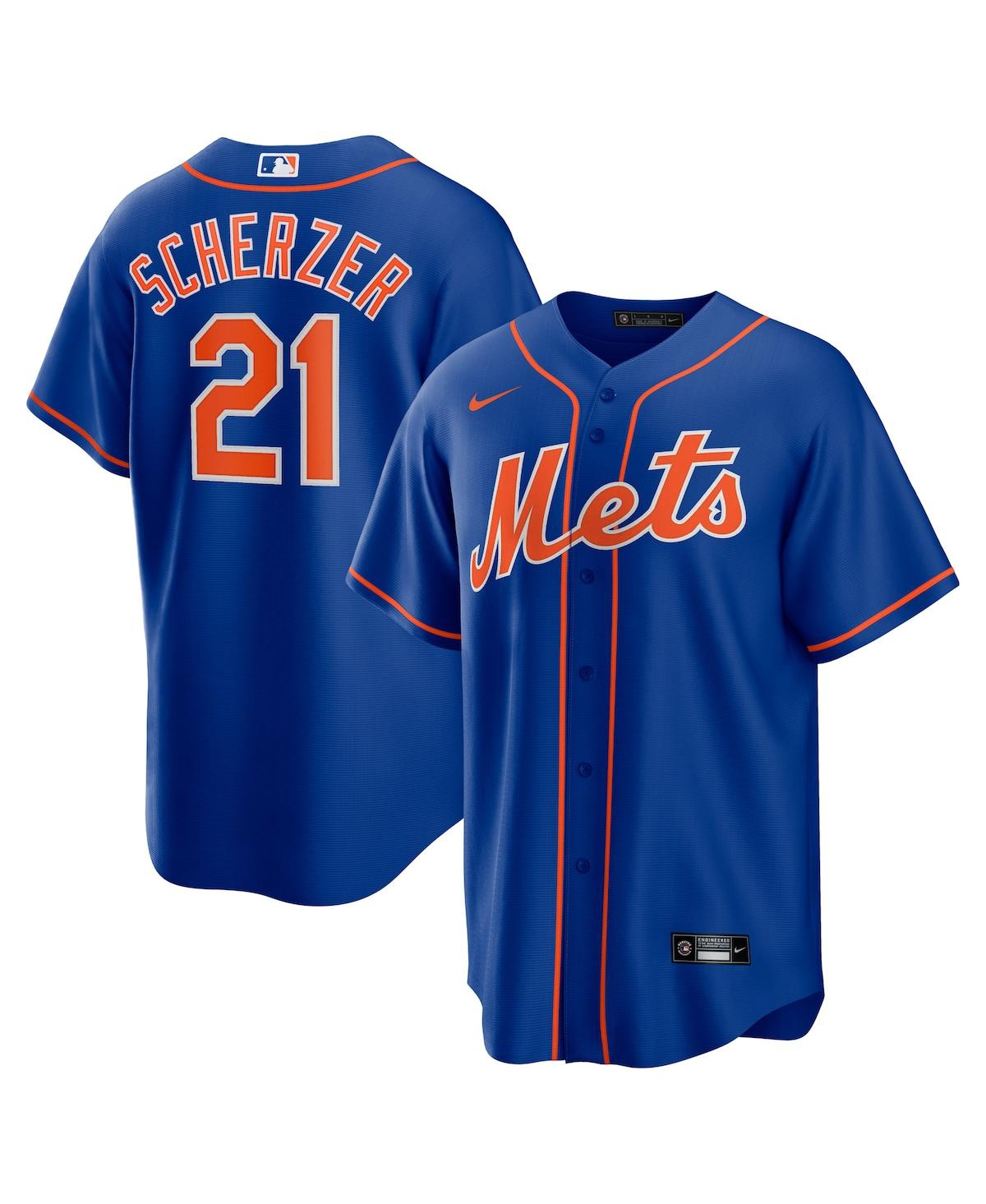 Men's Nike Max Scherzer Royal New York Mets Alternate Replica Player Jersey