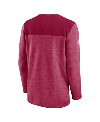 Men's Burgundy Washington Commanders Sideline Lockup Performance Quarter-zip Jacket
