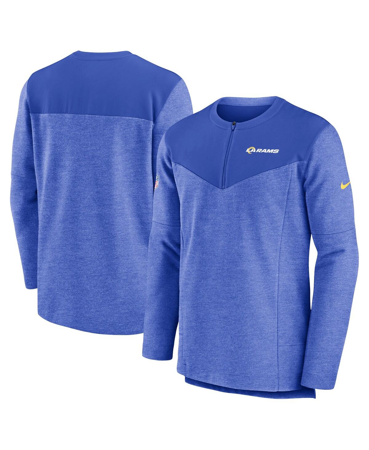 Men's NikeLos Angeles Rams Sideline Lockup Performance Quarter-zip Jacket - Royal