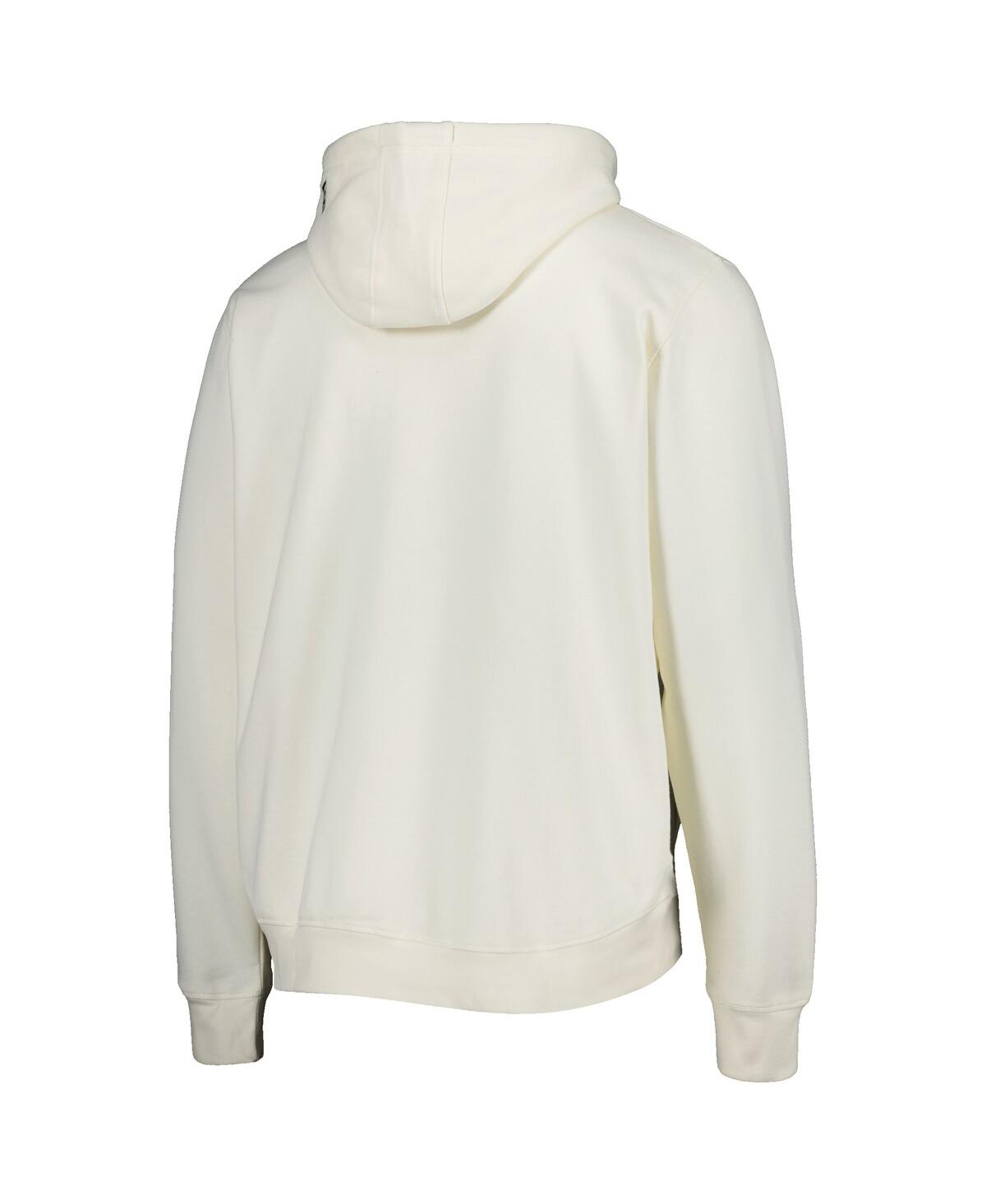 NEW ERA MEN'S NEW ERA CREAM TAMPA BAY BUCCANEERS SIDELINE CHROME PULLOVER HOODIE 