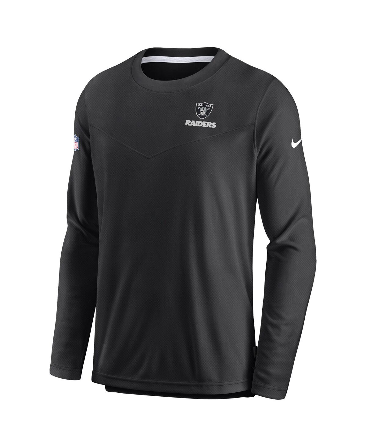 Men's NikeLas Vegas Raiders Sideline Lockup Performance Long Sleeve T-shirt - Black