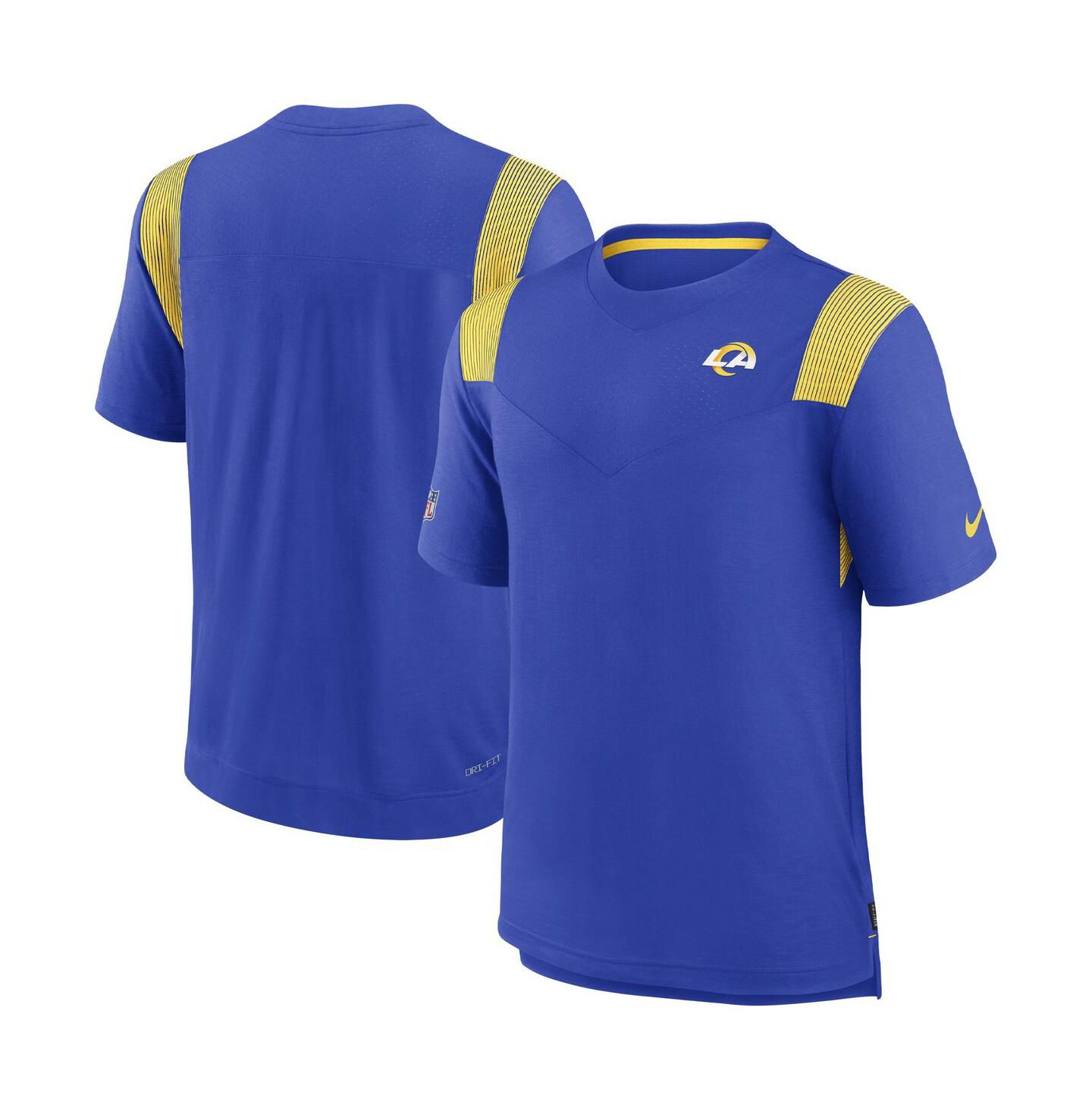Мужская футболка Nike Royal Los Angeles Rams Sideline Tonal Logo Performance Player — фото 1