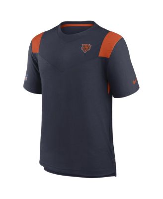 Men's Navy Chicago Bears Sideline Tonal Logo Performance Player T-shirt