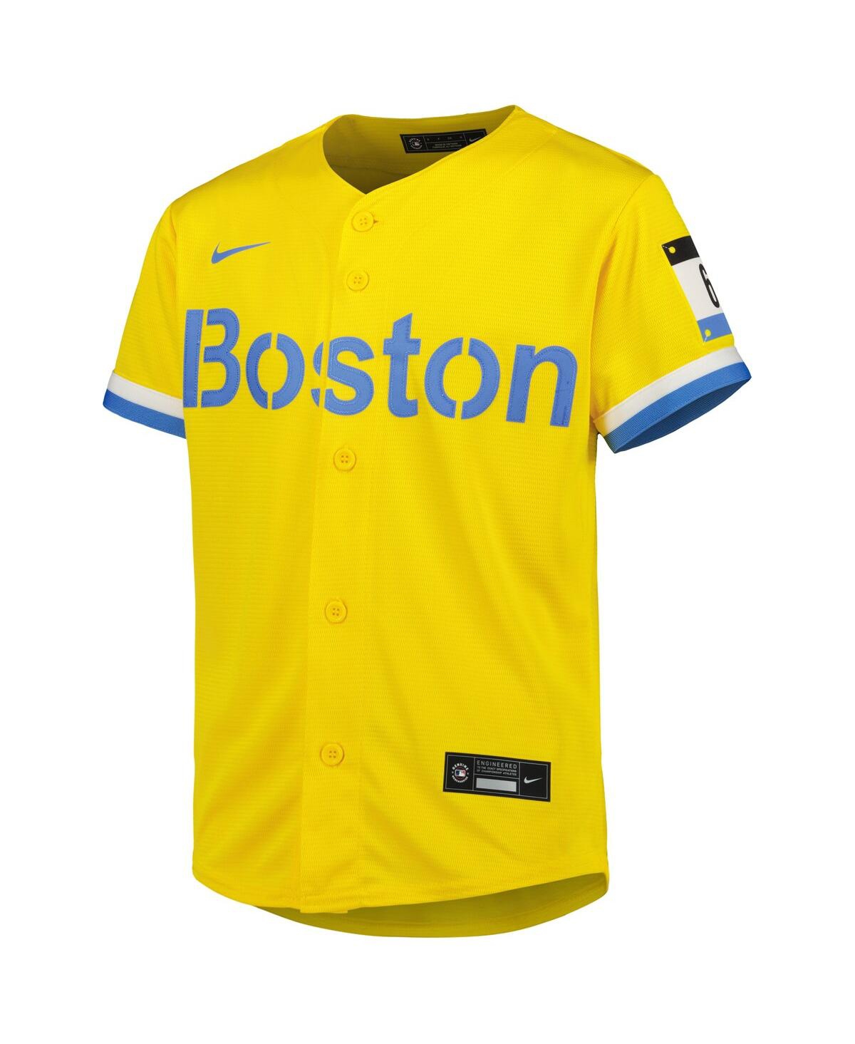 Big Boys and Girls Nike David OrtizBoston Red Sox City Connect Replica Player Jersey - Gold