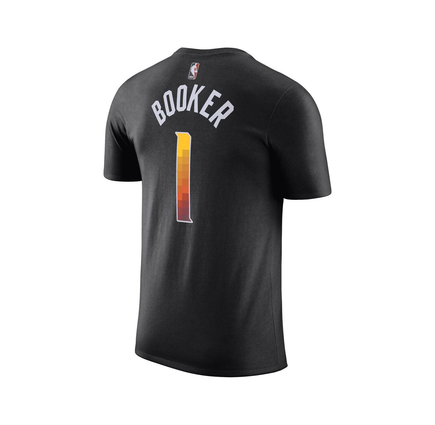 Men's Devin Booker Black Phoenix Suns 2022/23 Statement Edition Name and Number T-shirt