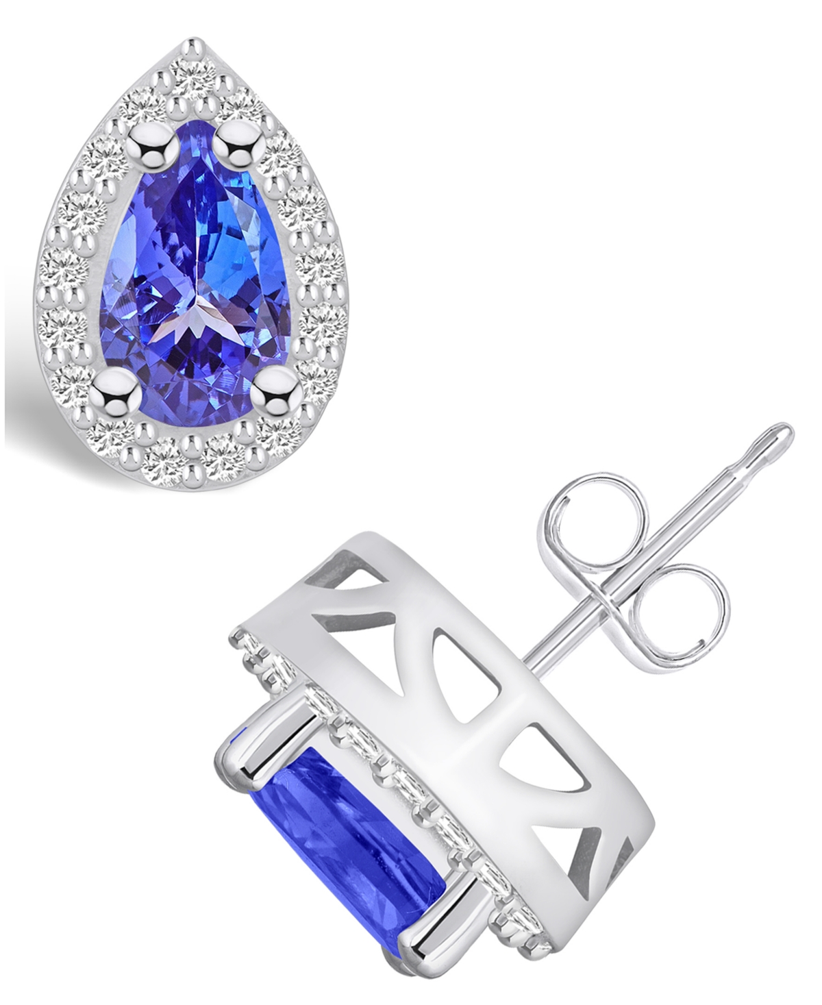 Macys tanzanite hot sale earrings