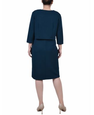 Women's 3/4 Sleeve Two Piece Dress Set