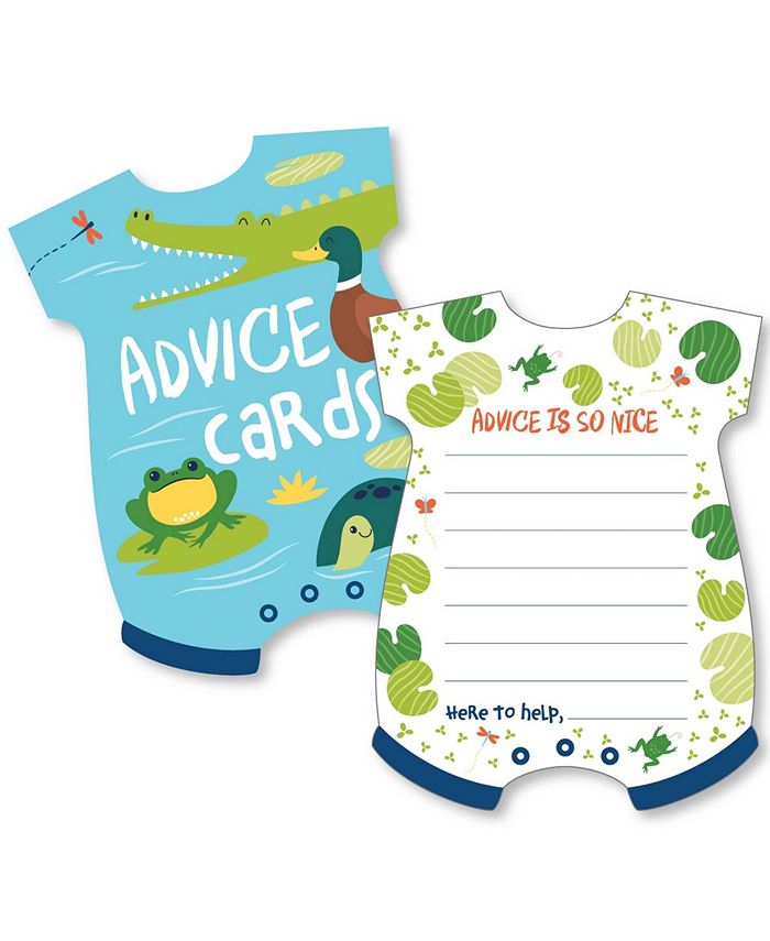 Big Dot of Happiness Pond Pals Wish Card Baby Shower Activities