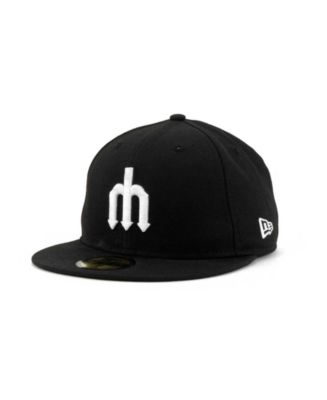 Seattle Mariners New Era Black on Black Dub 59FIFTY Fitted Hat