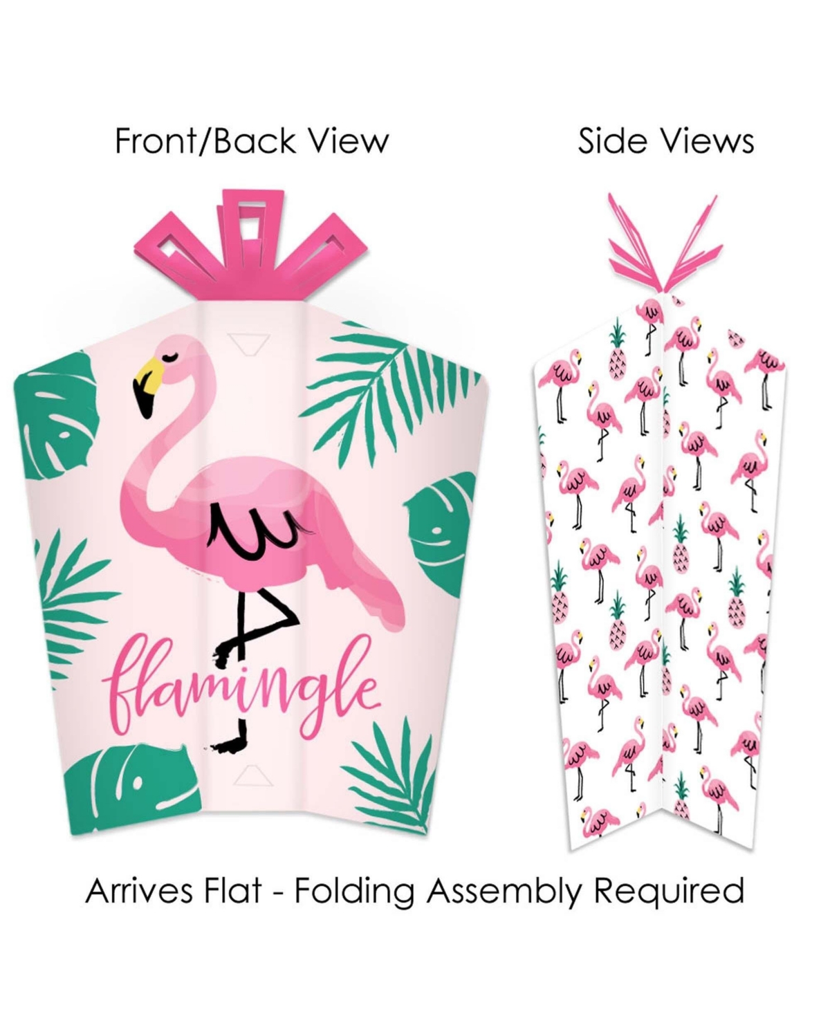 Pink Flamingo Paper Straw Decor - Party Like a Pineapple - Tropical Summer  Striped Decorative Straws - Set of 24