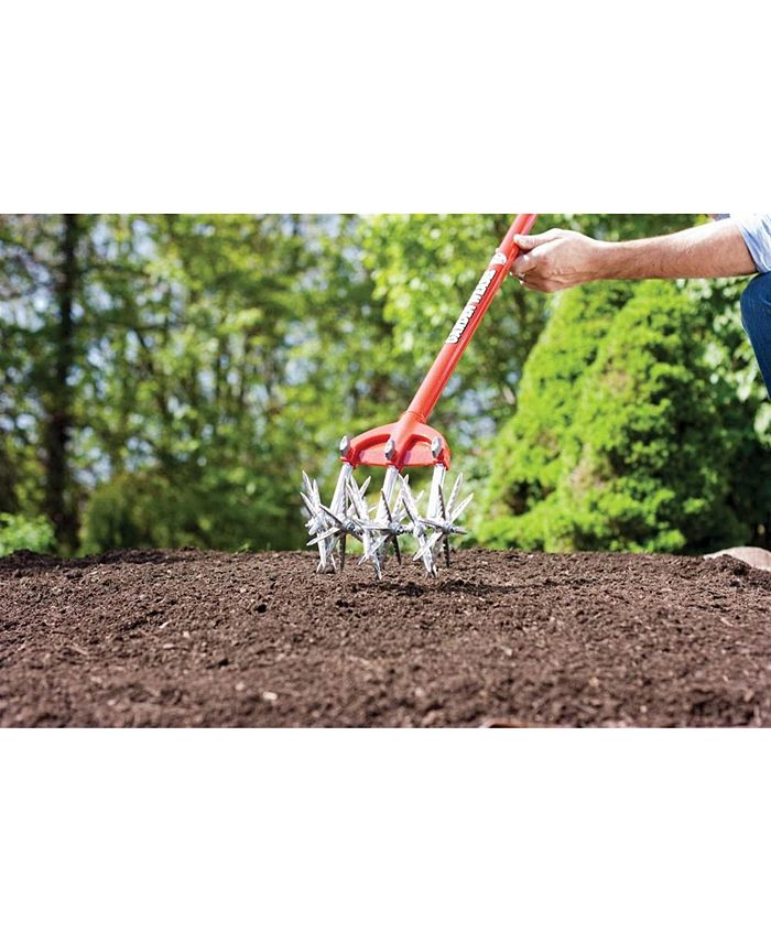 Garden Weasel Cultivator and Tiller, Steel, Red Macy's