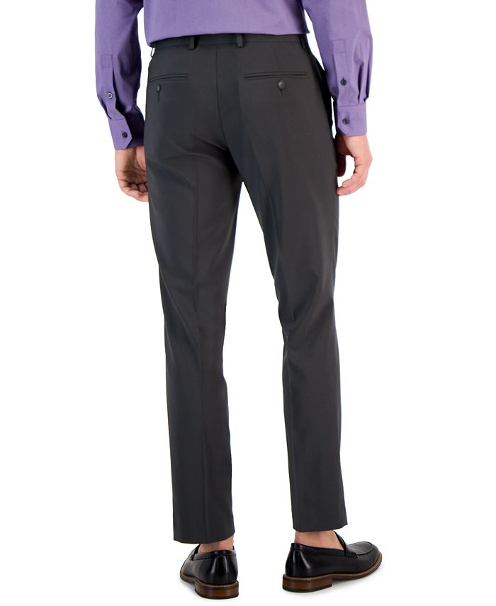 Perry Ellis Portfolio Men's Slim-Fit Flat Front Pants - Macy's