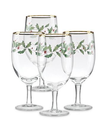 Lenox Winter Greetings Cardinal Iced Beverage Glass (Set of 4) - One4Silver
