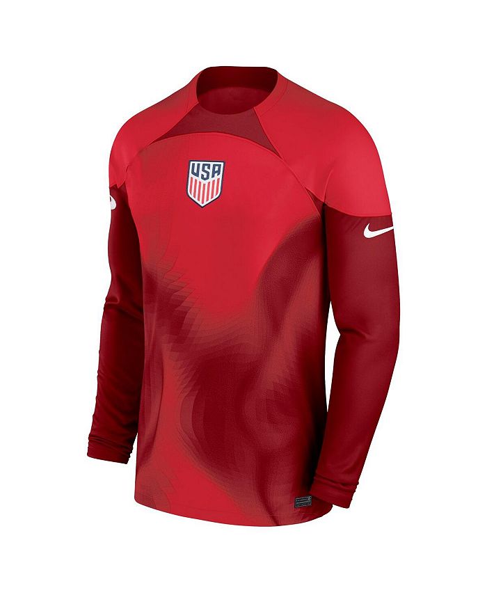 Nike Men's Maroon USMNT 2022/23 Replica Long Sleeve Goalkeeper Jersey ...