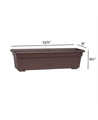 Countryside Flower Box, Brown, 24 Inch