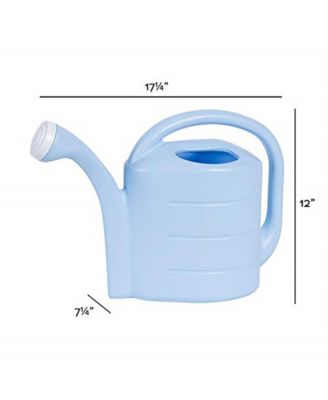 Deluxe Plastic Watering Can, Sky Blue, 2 Gallons