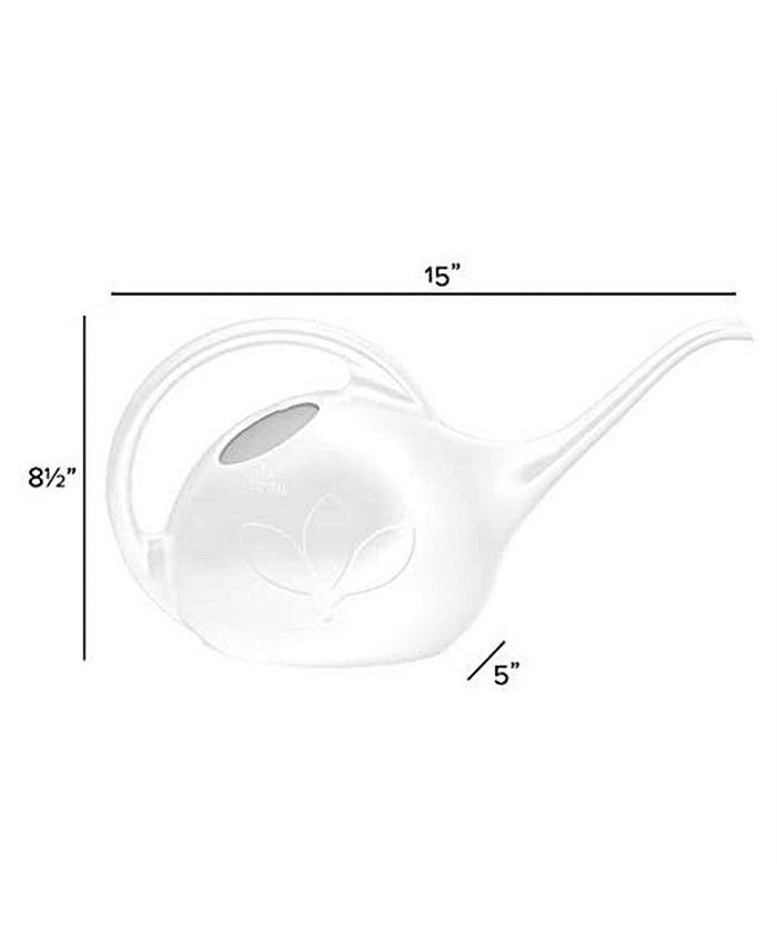 Novelty Indoor Plastic Long Spout Watering Can, White, 0.5 Gallon Macy's