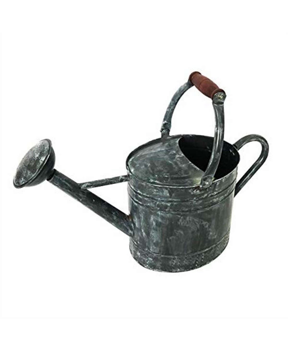 Gardener Select Metal Oval Watering Can, Black, 1.85 Gallons - Black