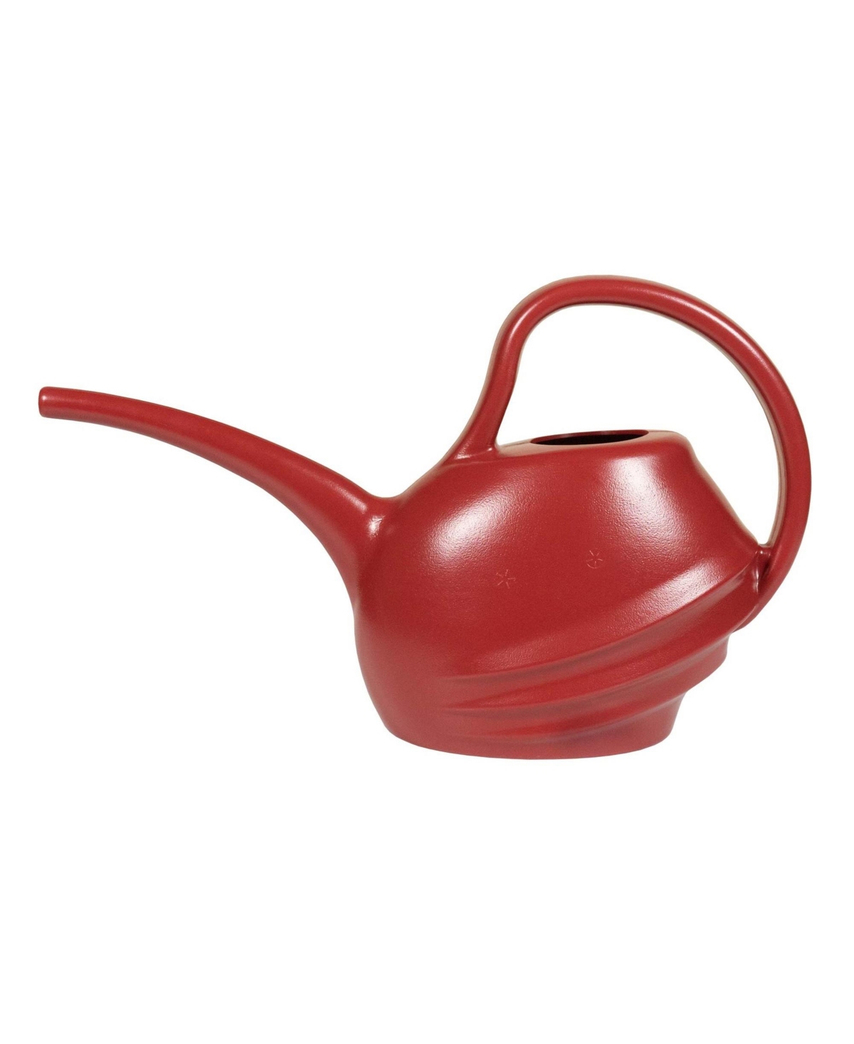 Lightweight Plastic Watering Can with Long Spout, 0.5 Gallons - Red
