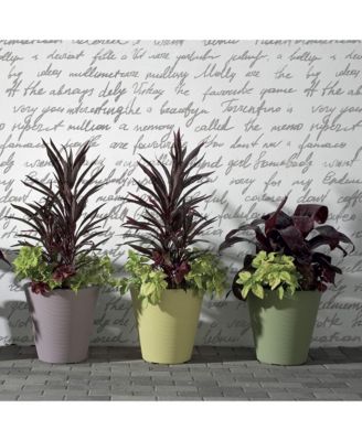 Madison Planter DoubleWalled Plant Pot 20" Slate