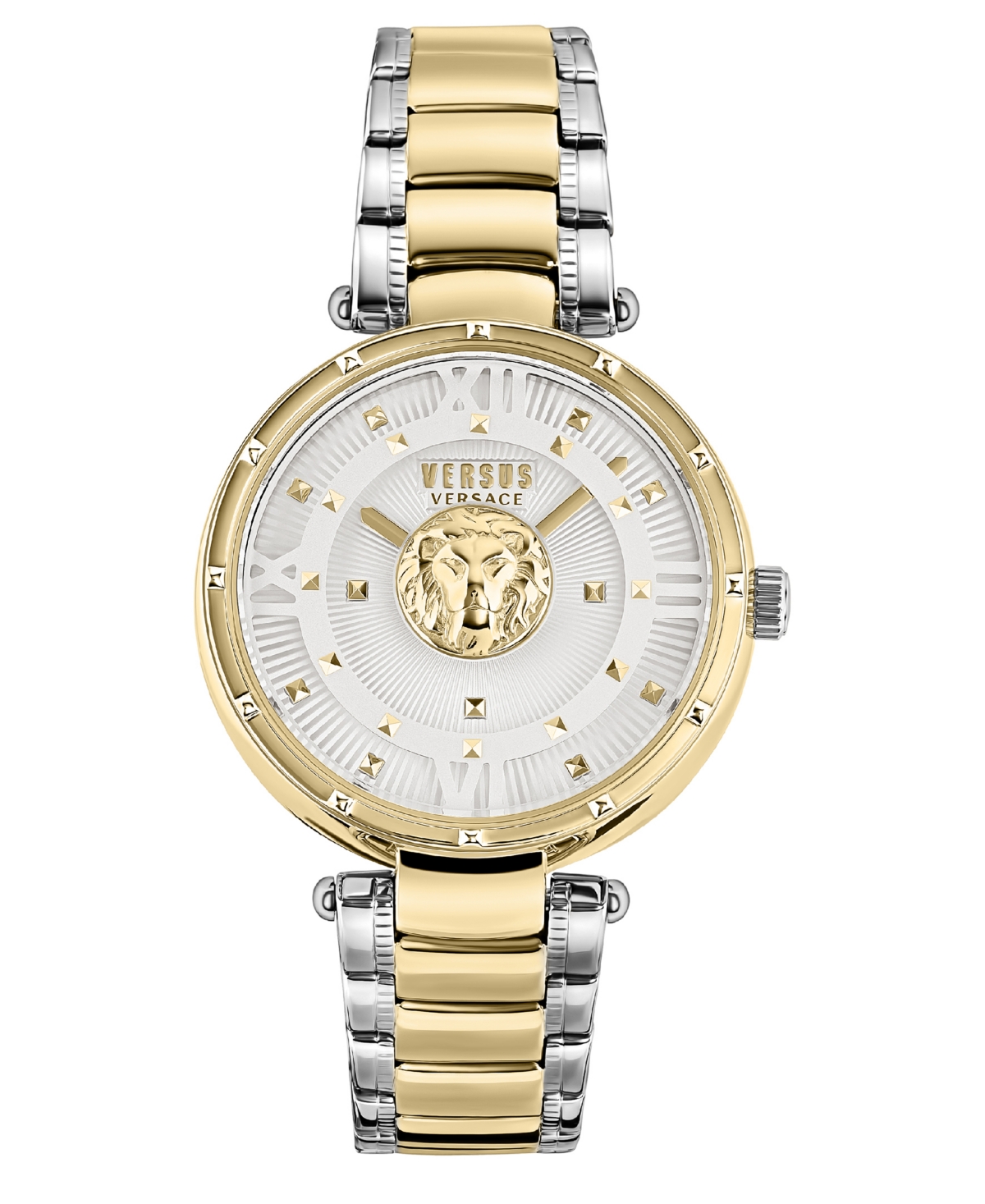 Versus Moscova Women's 2 Hand Quartz Movement And Two-tone Stainless Steel Bracelet Watch 38mm In White/gold