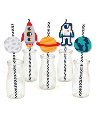 Big Dot Of Happiness Blast Off To Outer Space - Paper Straw Decor ...