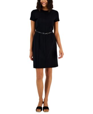 Alfani Women s Short Sleeve Belted Dress Created for Macy s Macy s