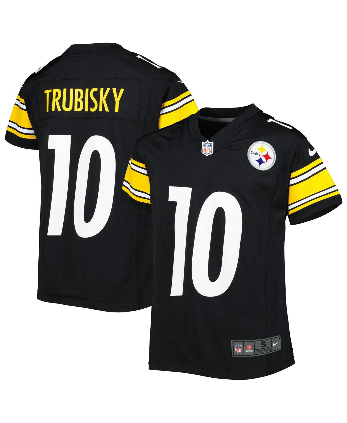 Big Boys Nike Mitchell TrubiskyPittsburgh Steelers Game Jersey - Black