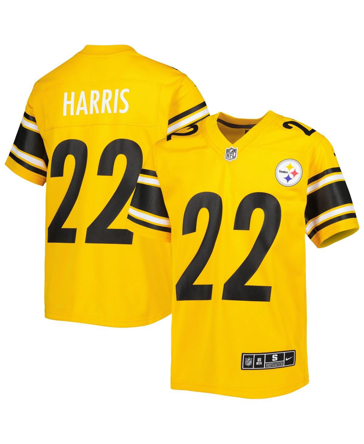 Big Boys Nike Najee HarrisPittsburgh Steelers Inverted Game Jersey - Gold