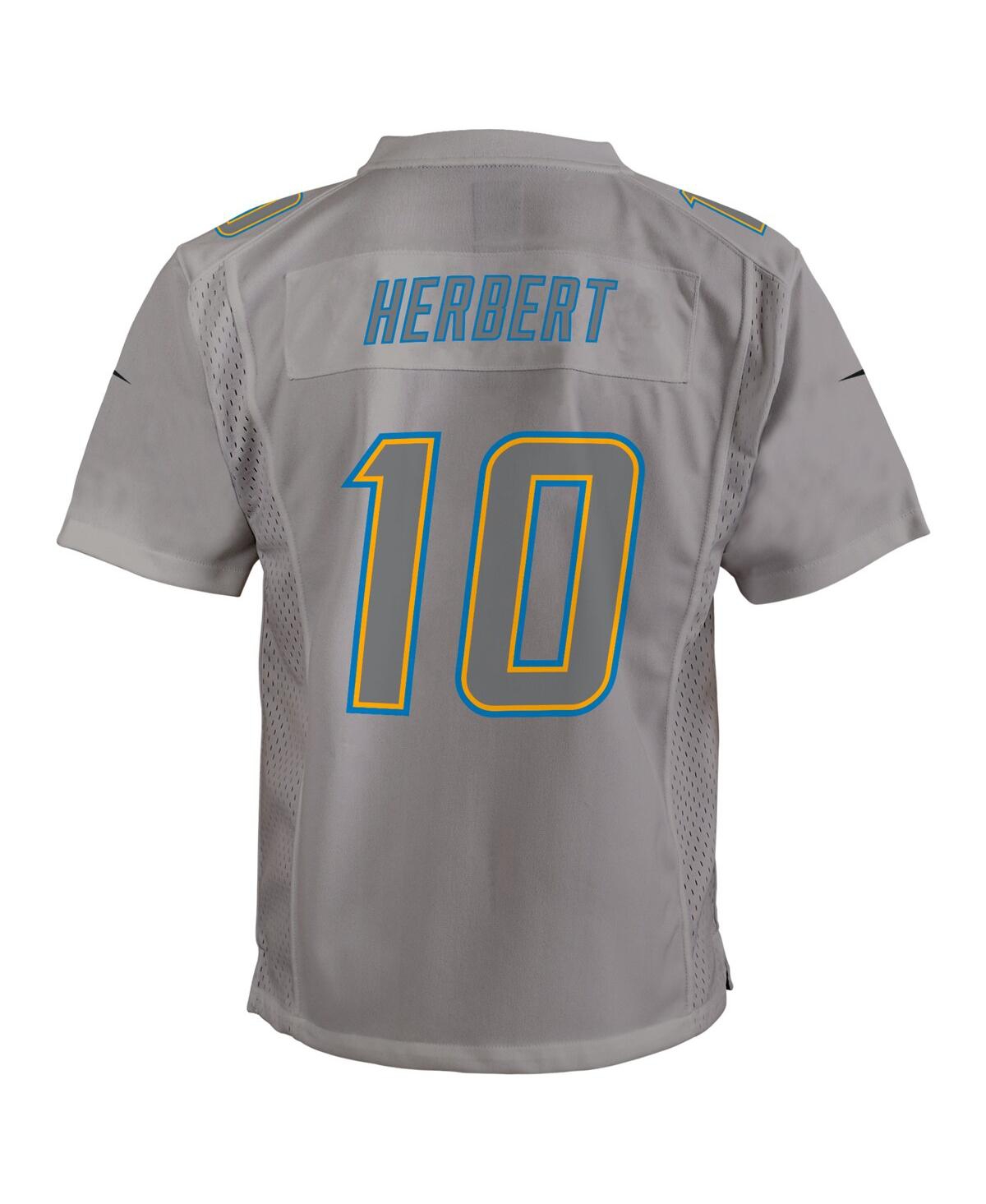 Big Boys Nike Justin HerbertLos Angeles Chargers Atmosphere Game Jersey - Gray