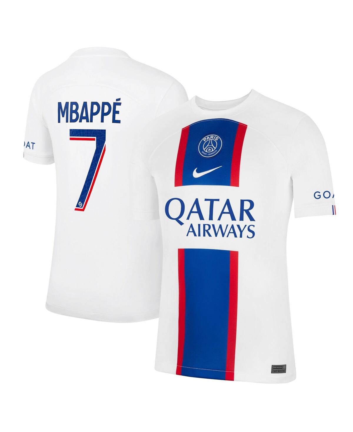 Men's Nike Kylian MbappeParis Saint-Germain 2022/23 Third Breathe Stadium Replica Player Jersey - White
