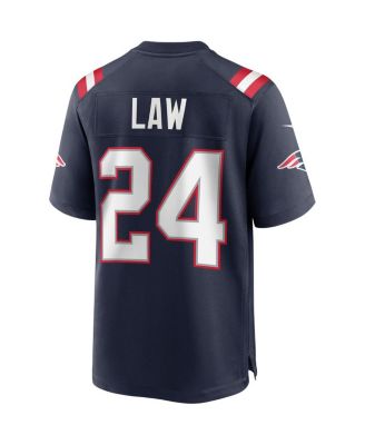Men's Ty Law New England Patriots Game Retired Player Jersey
