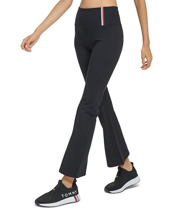 Tommy Hilfiger Women's High-Rise Flare-Leg Compression Pants & Reviews -  Activewear - Women - Macy's