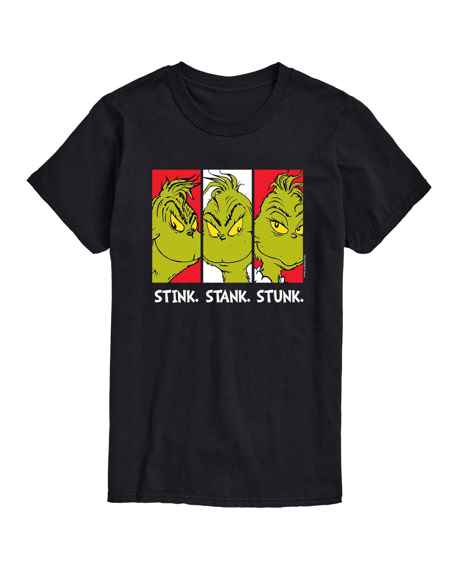 Men's Dr. Seuss The Grinch Stink Stank Stunk Graphic T-shirt