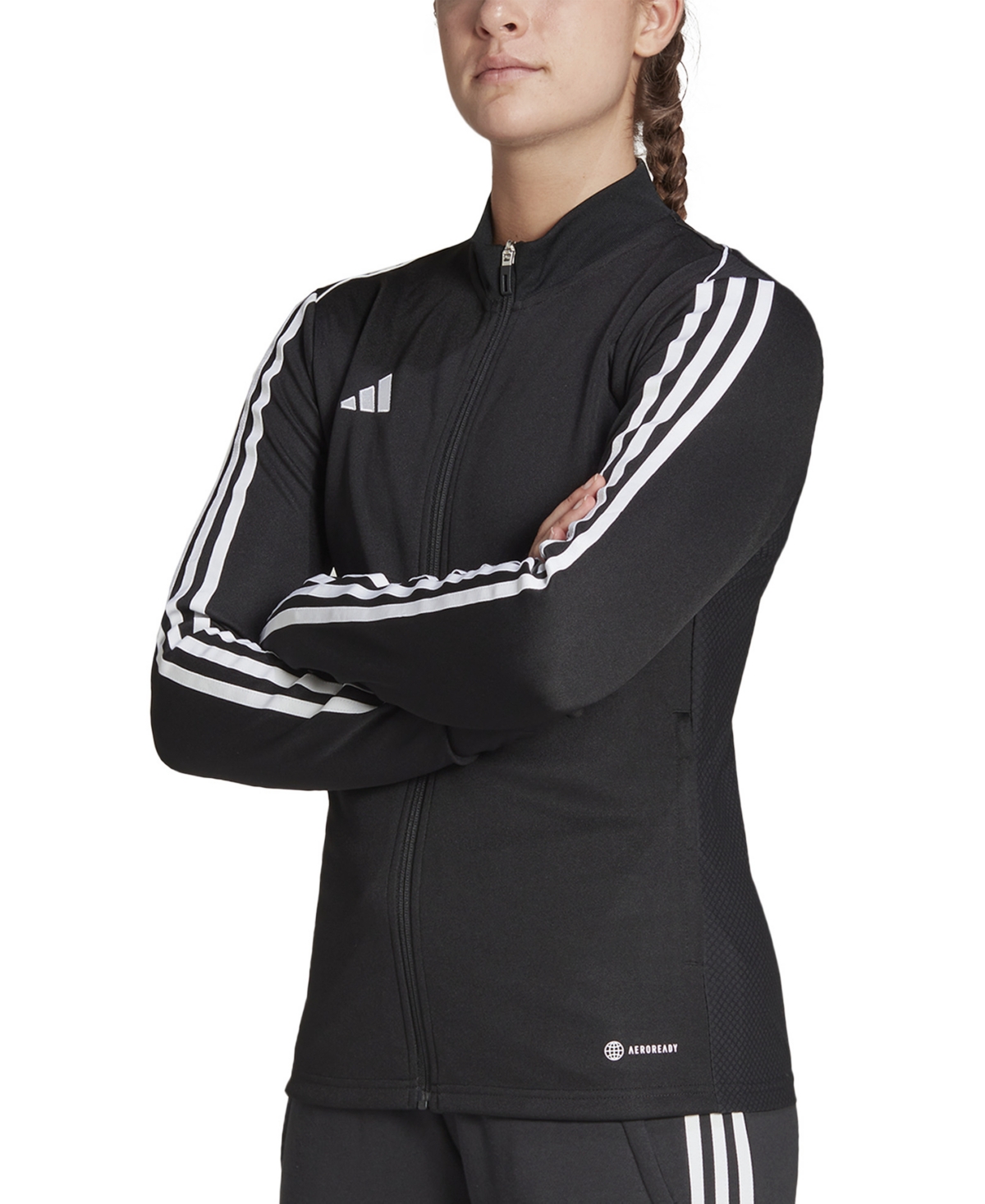 Shop Adidas Originals Women's Tiro 23 Zip-up Track Jacket In Black