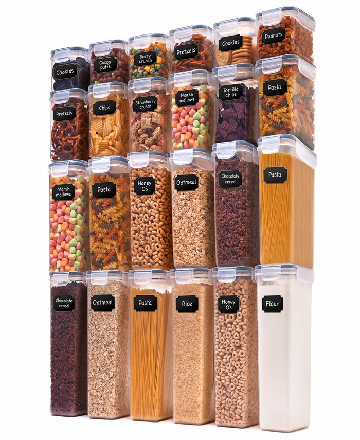 24 Pack Airtight Food Storage Containers Set with lids for Pantry