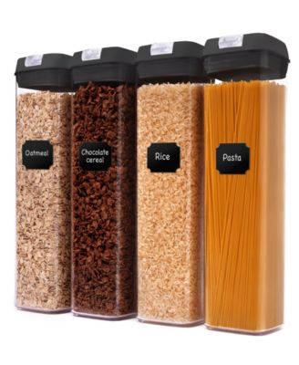 4 Piece Food Storage Containers, 1.9 Liter