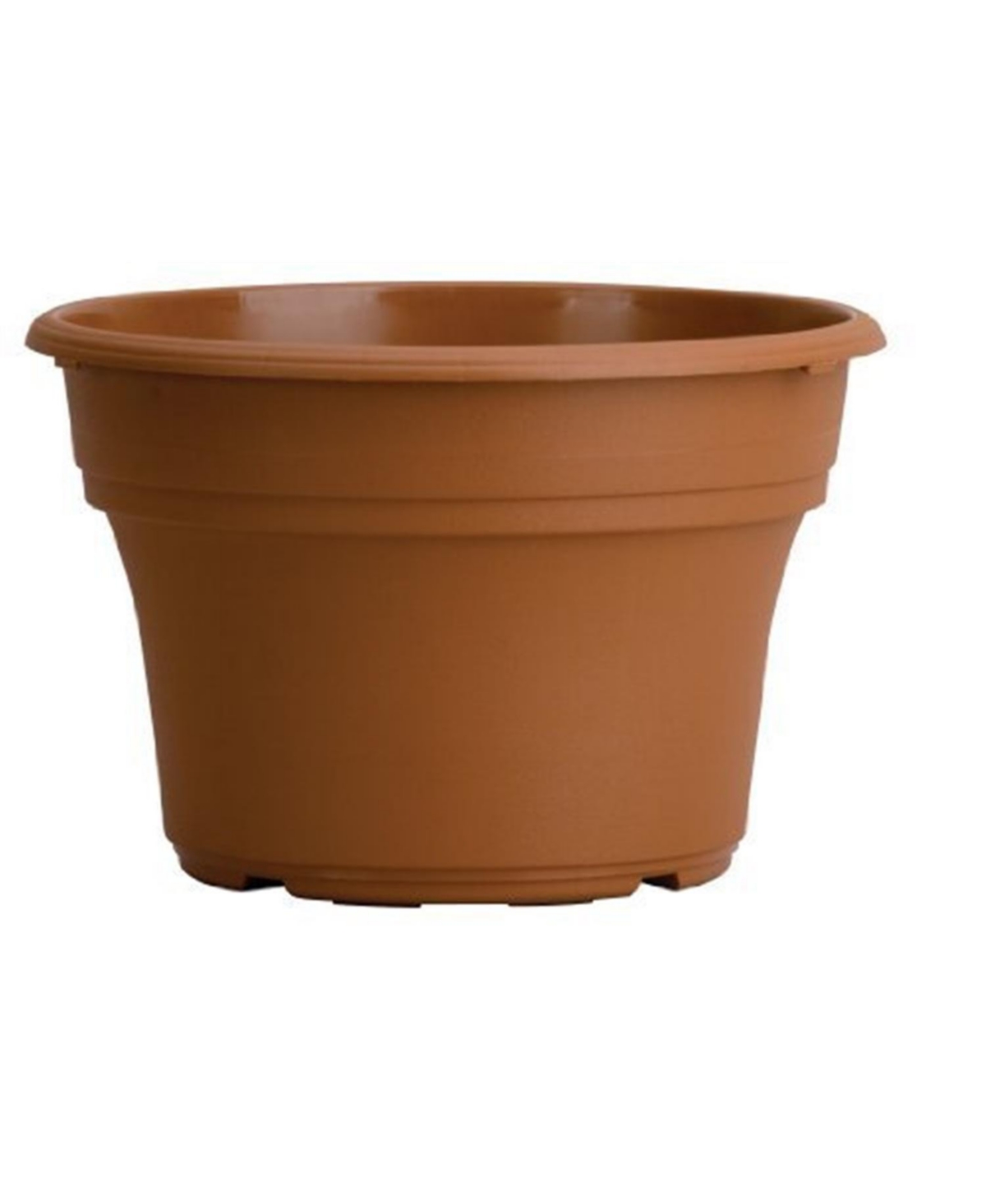 Hc Companies Panterra Plastic Round Pot Outdoor Plants, Clay Color 10" - Brown
