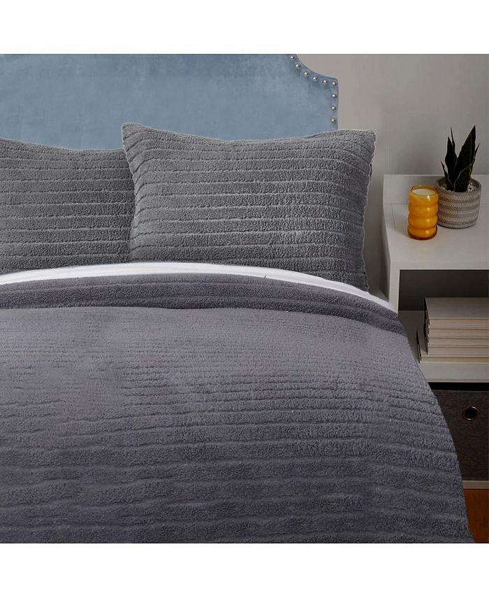 Dormify Sherpa Comforter and Sham Set, Twin/Twin XL, Cotton, Soft