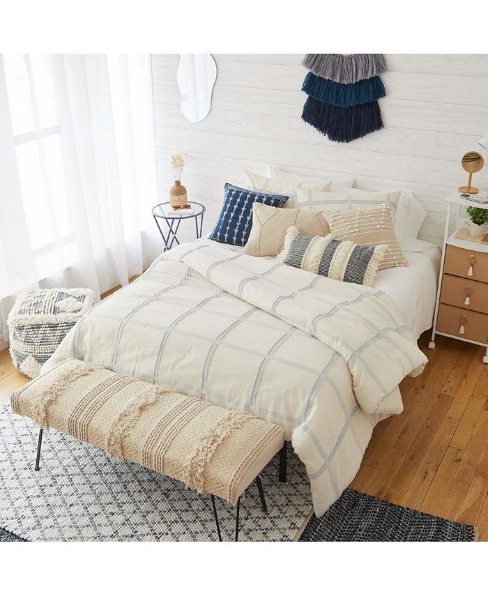 Dormify Yarn Dyed Clip Plaid Comforter and Sham Set, Window