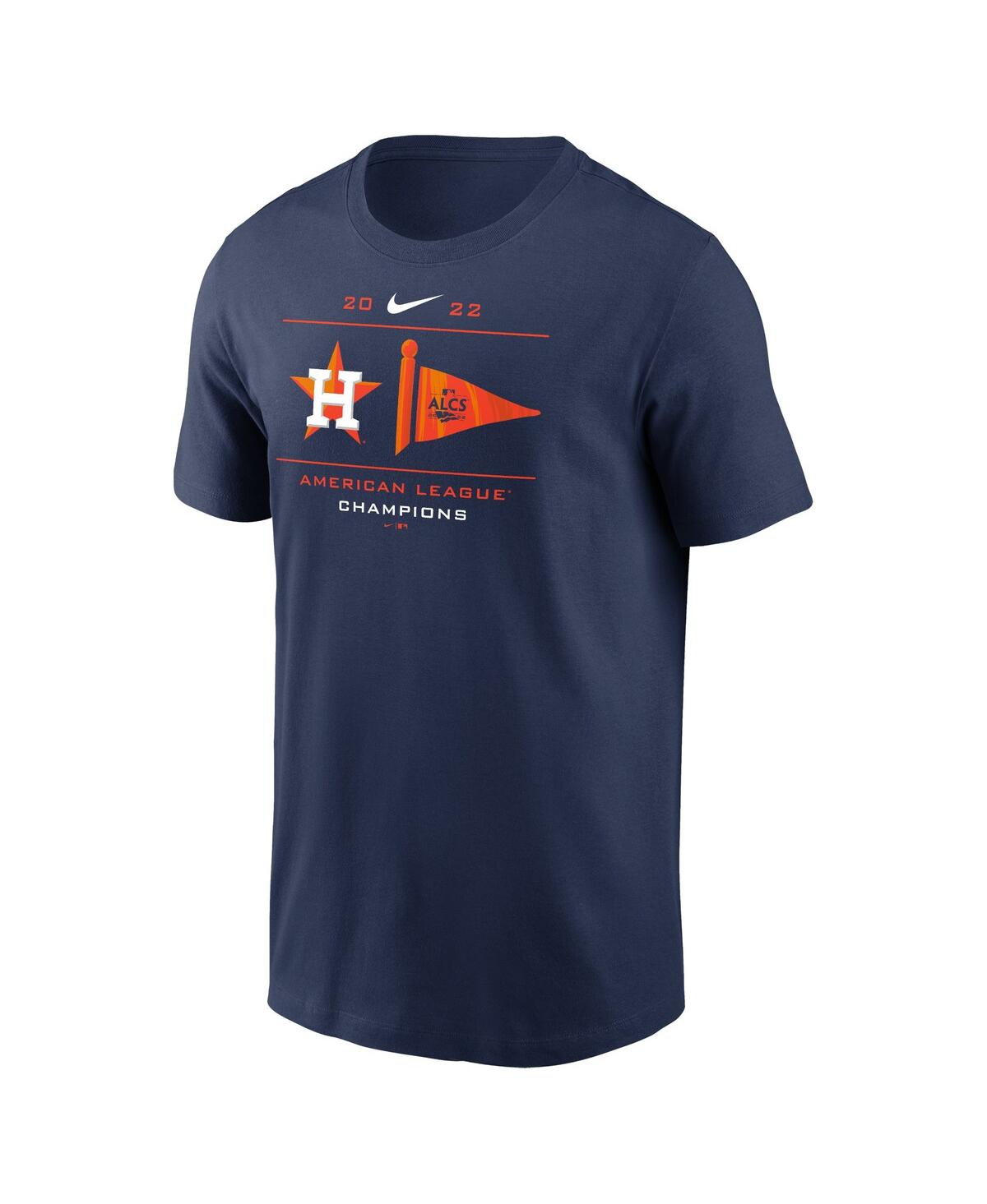 Shop Nike Men's  Navy Houston Astros 2022 American League Champions Pennant T-shirt