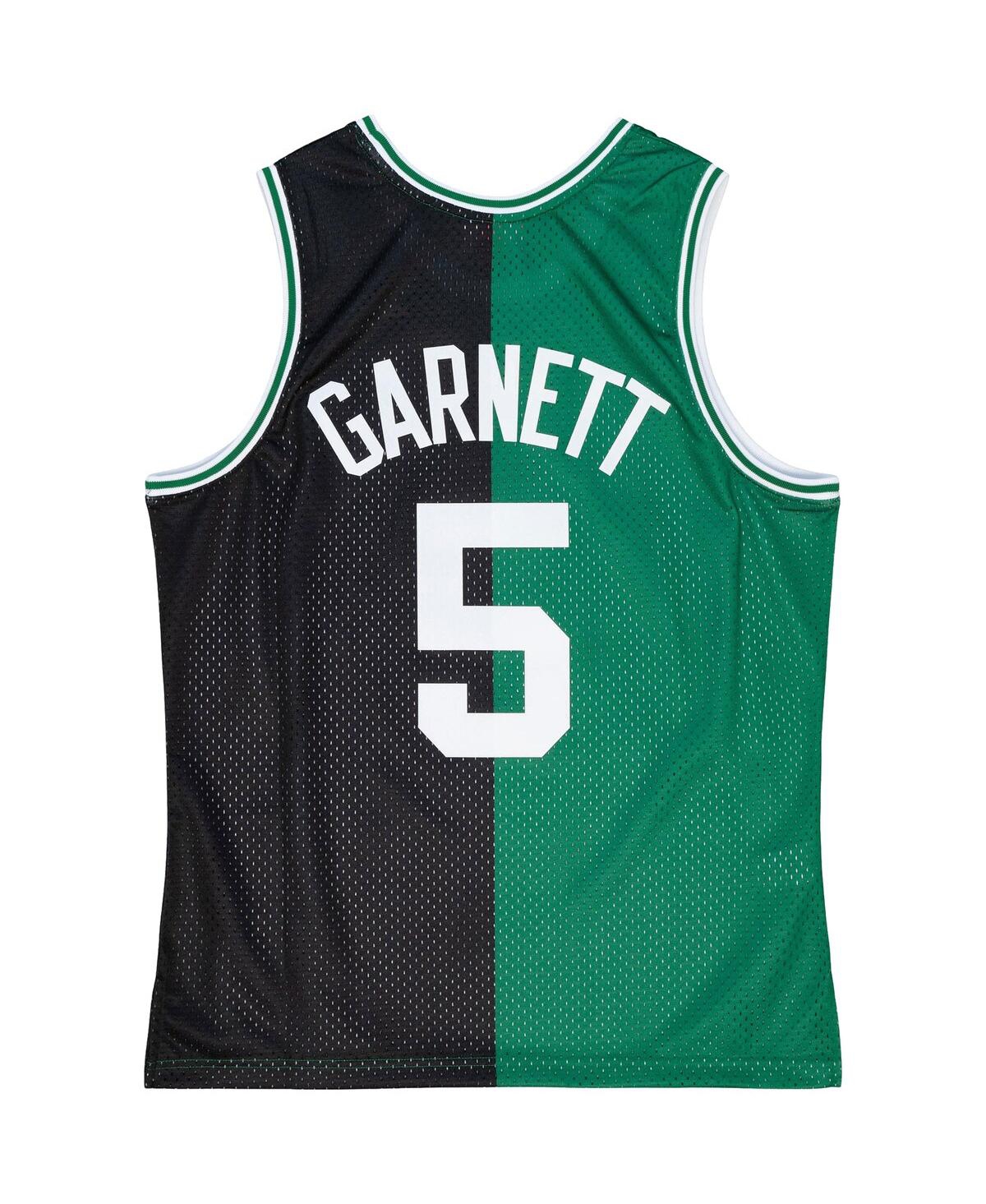 Men's Mitchell & Ness Kevin Garnett Kelly Green Boston Celtics Hardwood Classics 2007-08 Split Swingman Jersey - Kelly Green