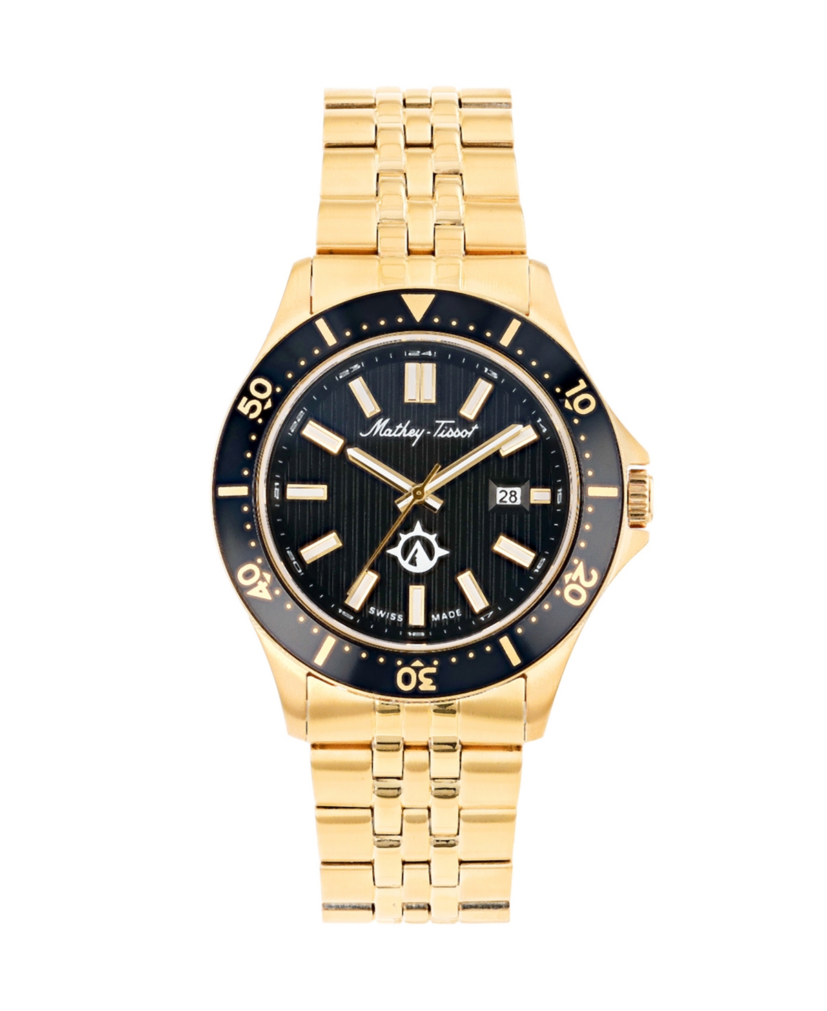 Men's Expedition Collection Three Hand Date Stainless Steel Bracelet Watch, 42mm - Gold
