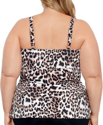 Plus Size Triple Tier Tankini, Created For Macy's