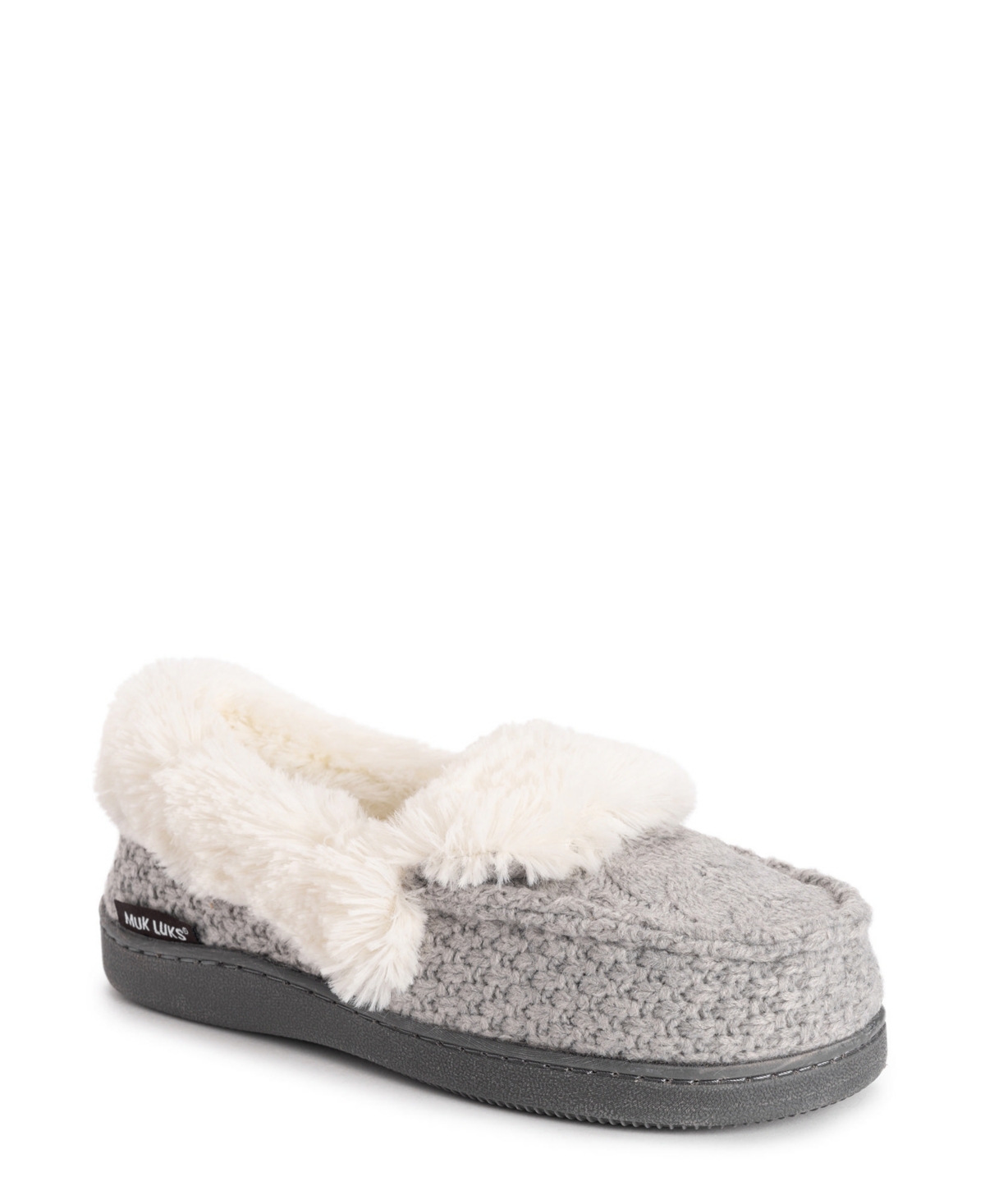 Muk Luks Women's Anais Moccasin Slippers In Gray